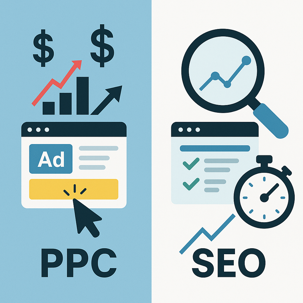 How is ranking different when comparing ppc vs seo​