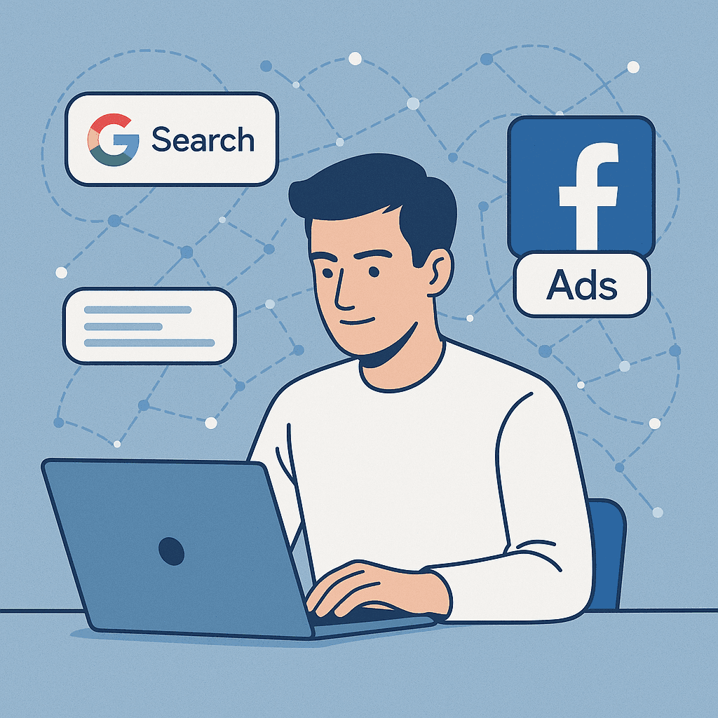 target facebook ads based on google searches​